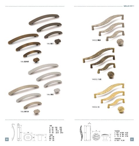 把手(186/歐洲銅/鐵灰  YA002/霧鎳/古銅)